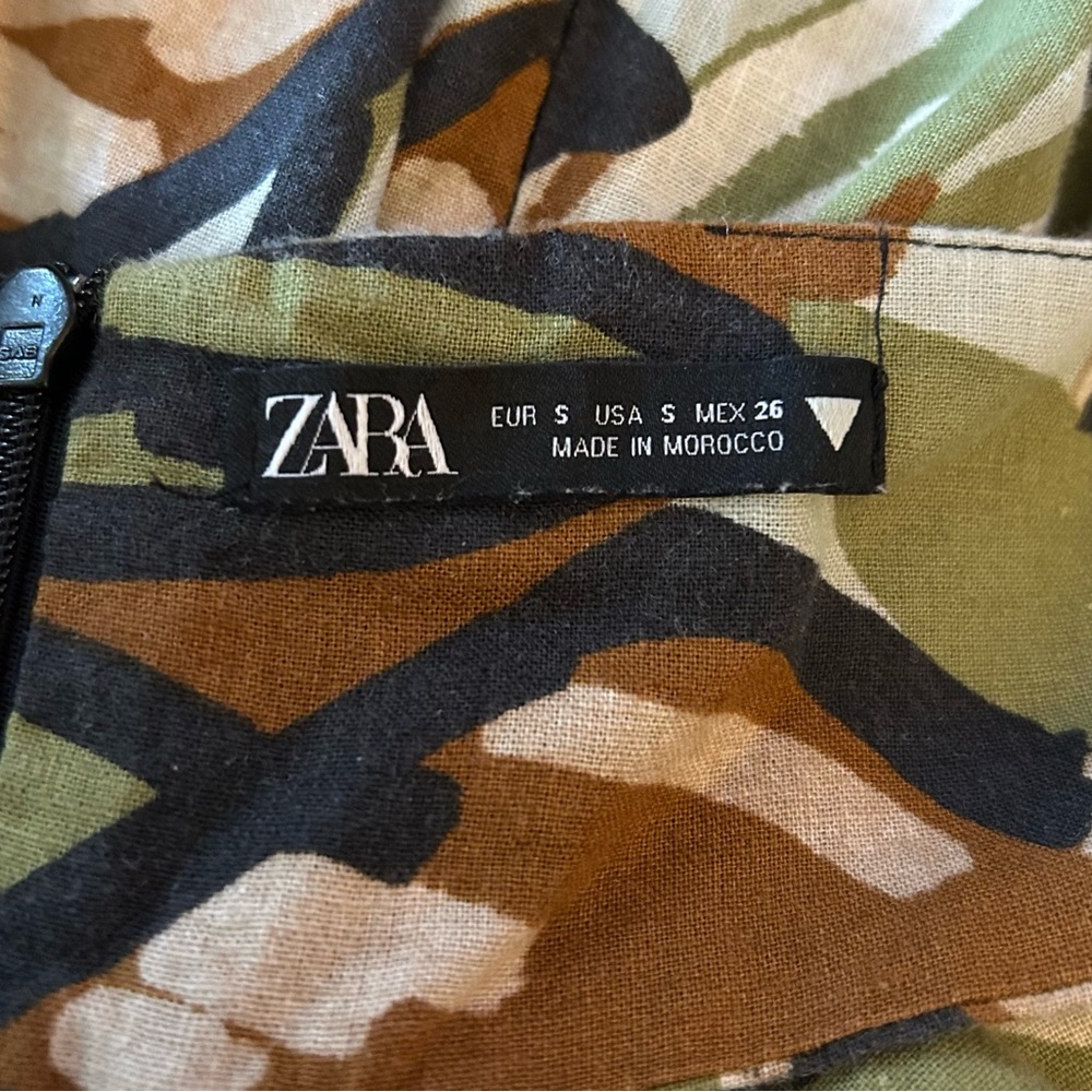 Zara cutout patterned mini dress - Picture 3 of 3